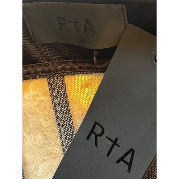 RTA Evie Mini Dress in Black Small New Womens Corset Boned Sheer Party - Picture 8 of 14